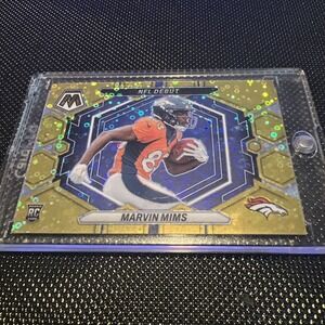 MARVIN MIMS NFL DEBUT RC GOLD MOSAIC PRIZM #05/10 2023 MOSAIC BRONCOO